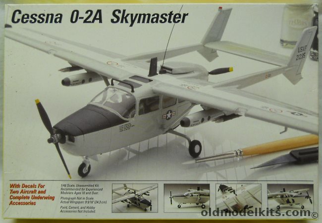 Testors 1/48 Cessna O-2A/B Skymaster - US Navy or Air Force, 514 plastic model kit